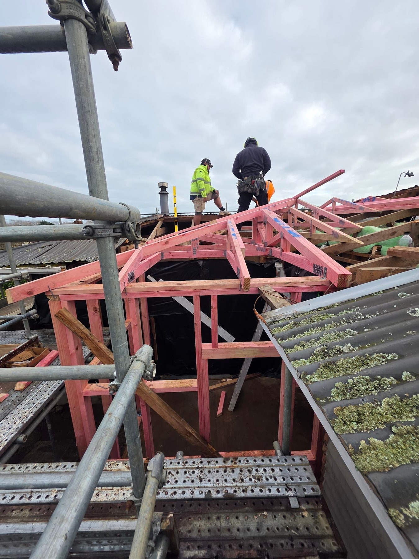 Eleva Construction renovation site